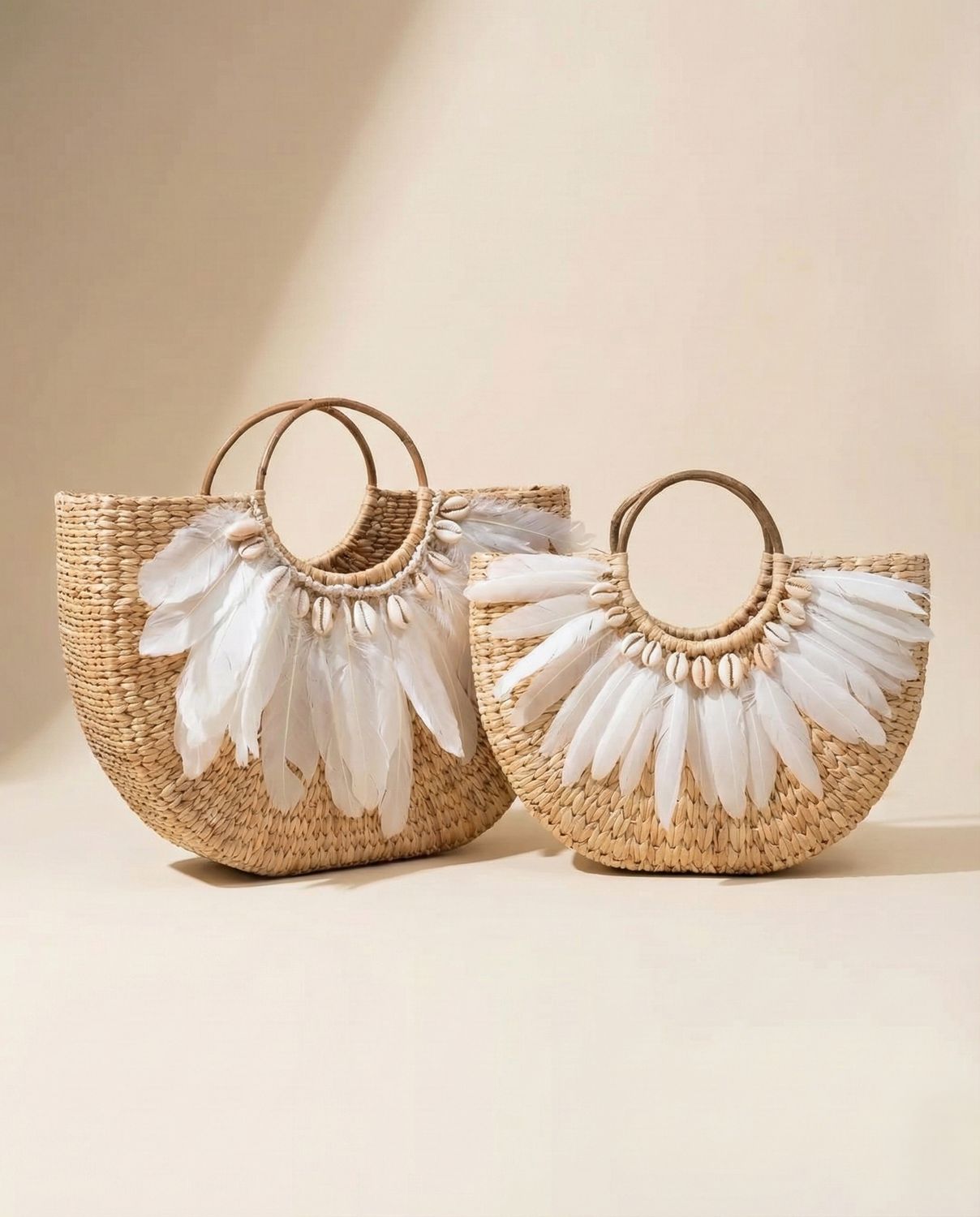 Attractive Handmade Kauna Feather Bag