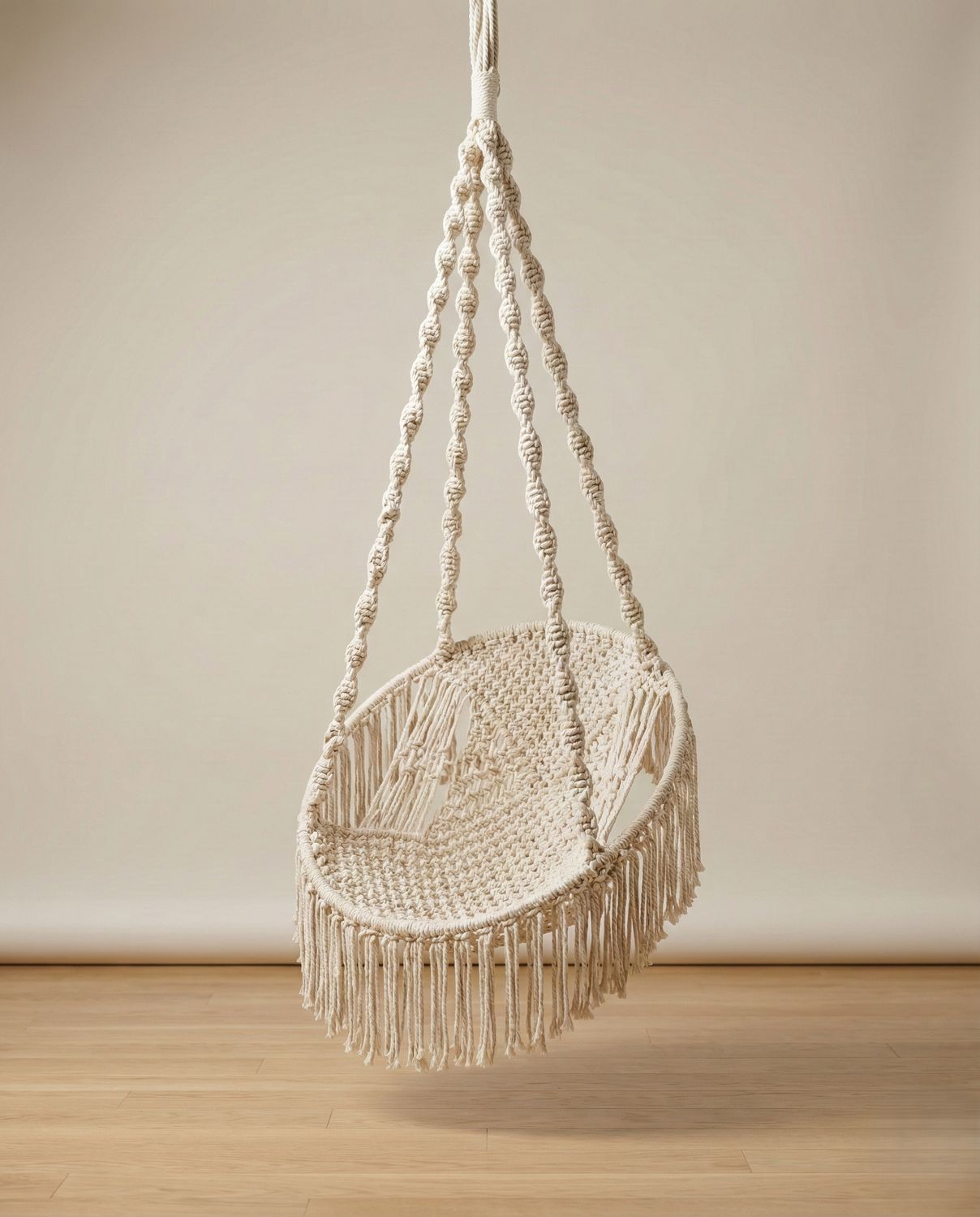 Bohemian Macrame Swing Chair