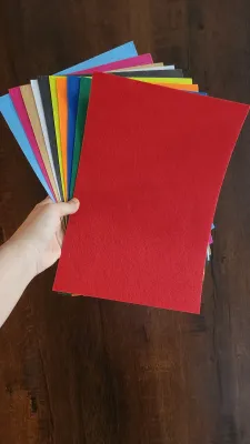 Soft A4 Craft Felt Sheets for DIY Projects &amp; Handmade Crafts