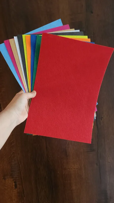 Soft A4 Craft Felt Sheets for DIY Projects & Handmade Crafts