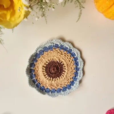 Handmade Macrame Crochet Flower