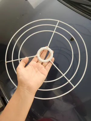 Triple layer Chandelier Ring/ lamp frame