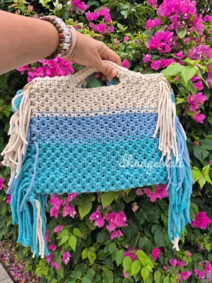 Luxury Handmade Macrame Fringe Bag