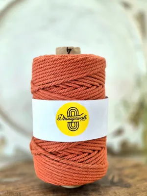 4mm Burnt Orange Twisted