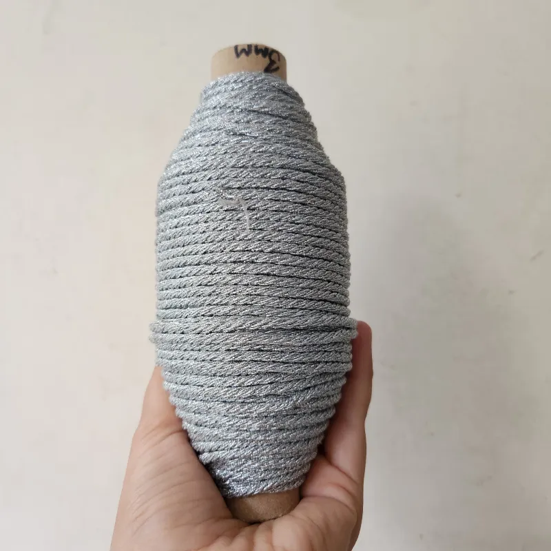 3mm Silver Zari Twisted