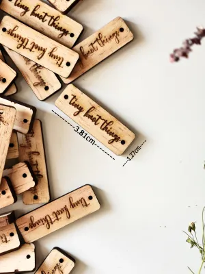 Premium Wooden Brand Tags