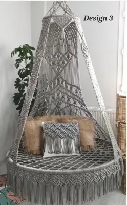 Handmade Macrame Swing for Living Room