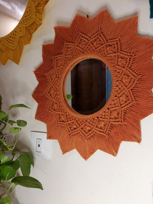 Unique 100% Handmade Macrame Frame Wall Mirror