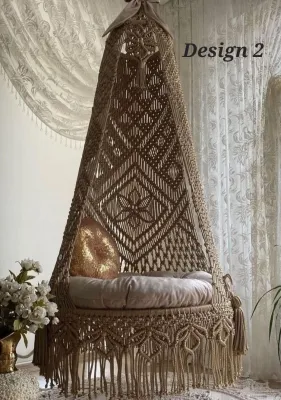 Beautiful Handmade Giant Macrame Swing