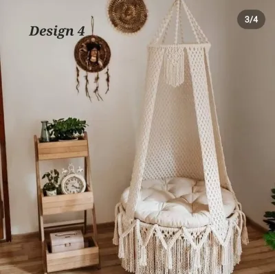 Beautiful Handmade Macrame Balcony Giant Swing