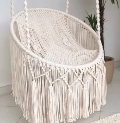 Bohemian Macrame Swing Chair