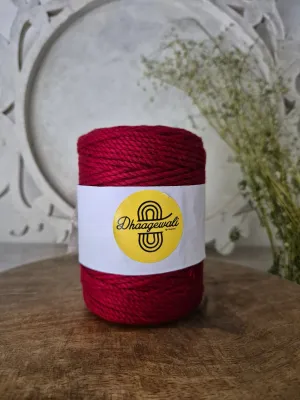 2mm Wine Twisted Macrame Cord