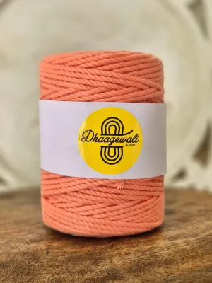 2mm Peach Twisted Macrame Cord