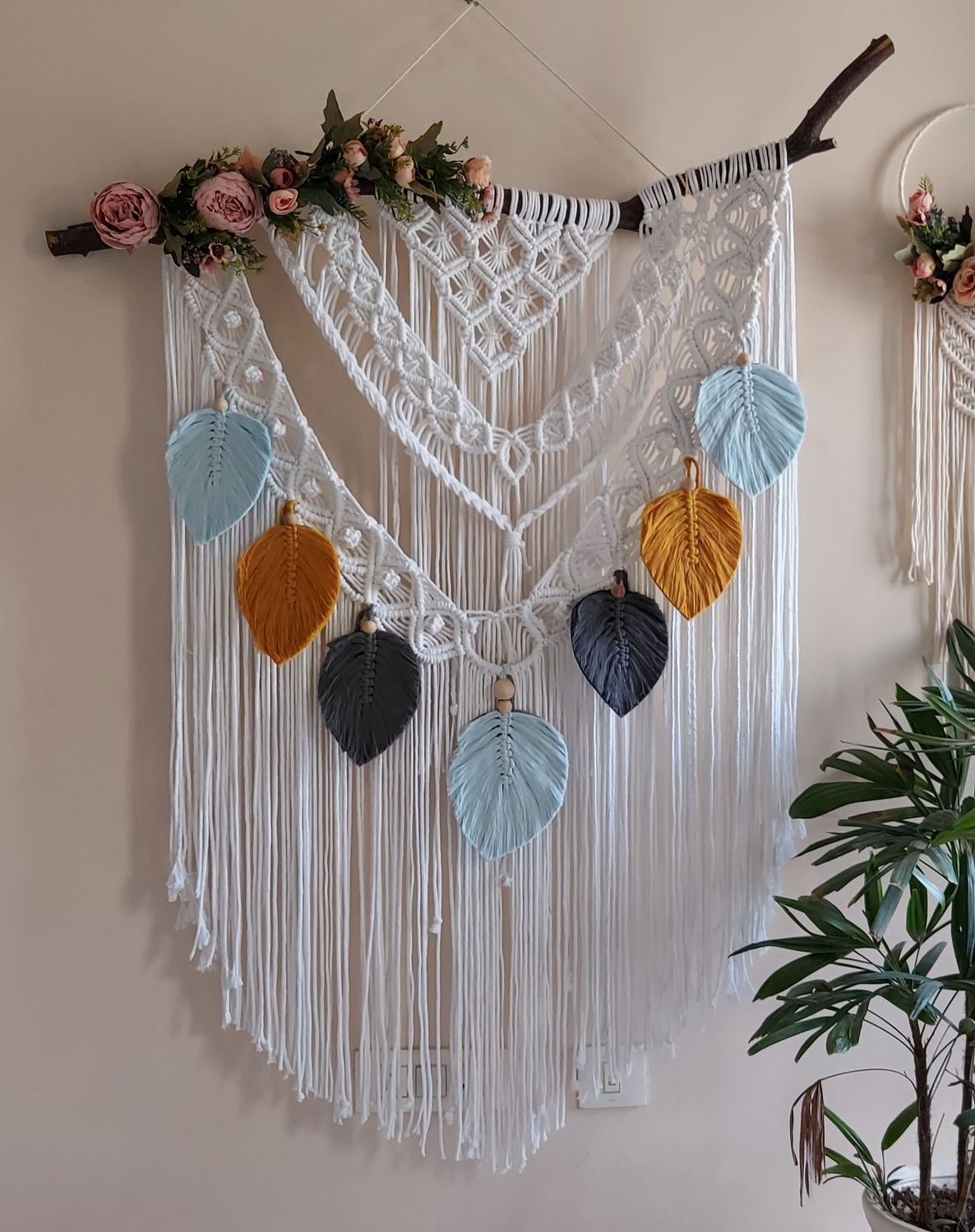 Handmade Boho Burnt WallHanging