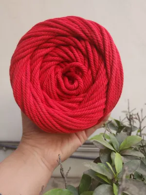 4mm Red Twisted