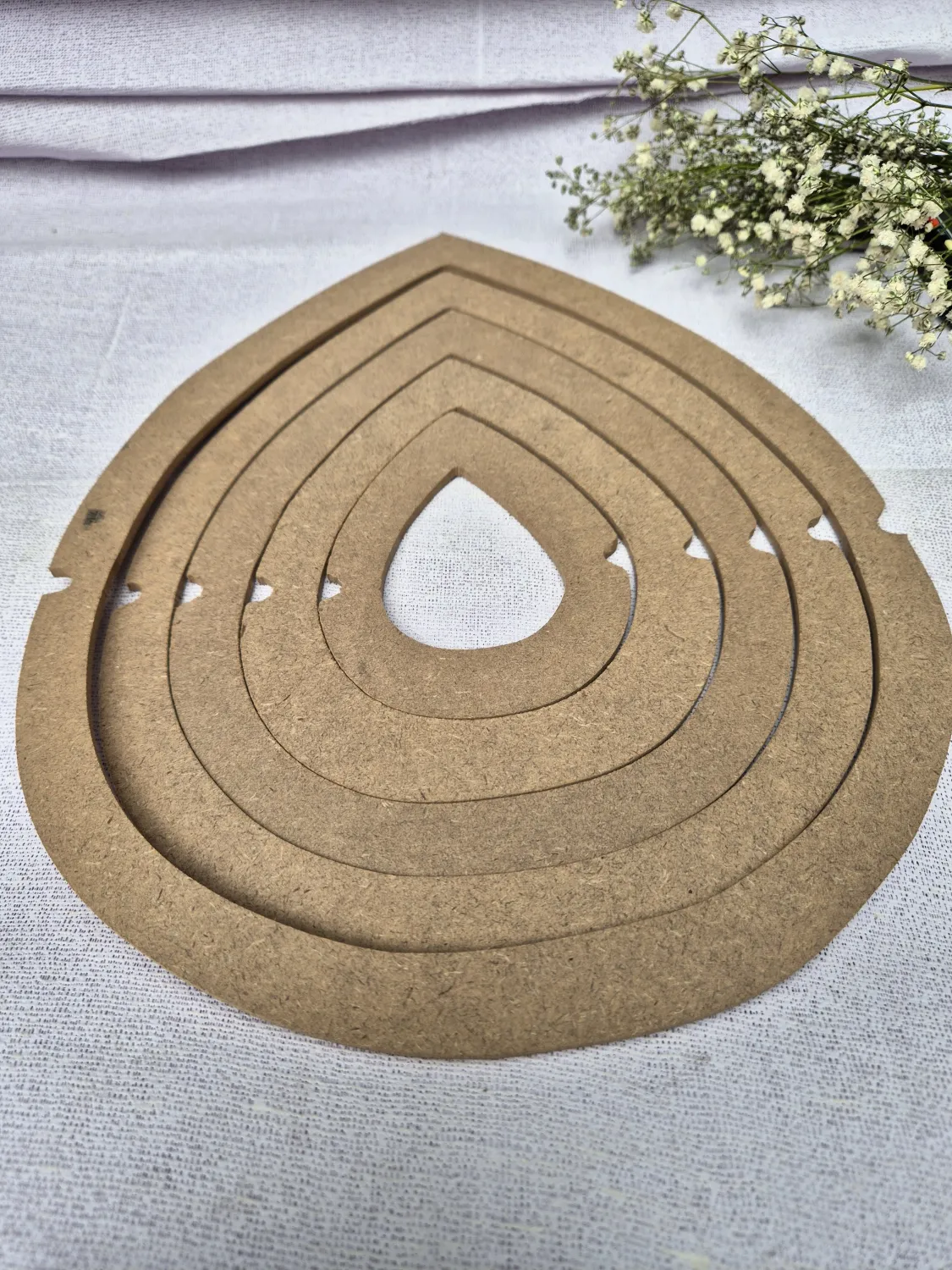 Solid MDF Leaf Cutter Stencil Solid MDF Leaf Cutter Stencil
