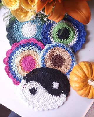 Macrame Crochet Flower Doily