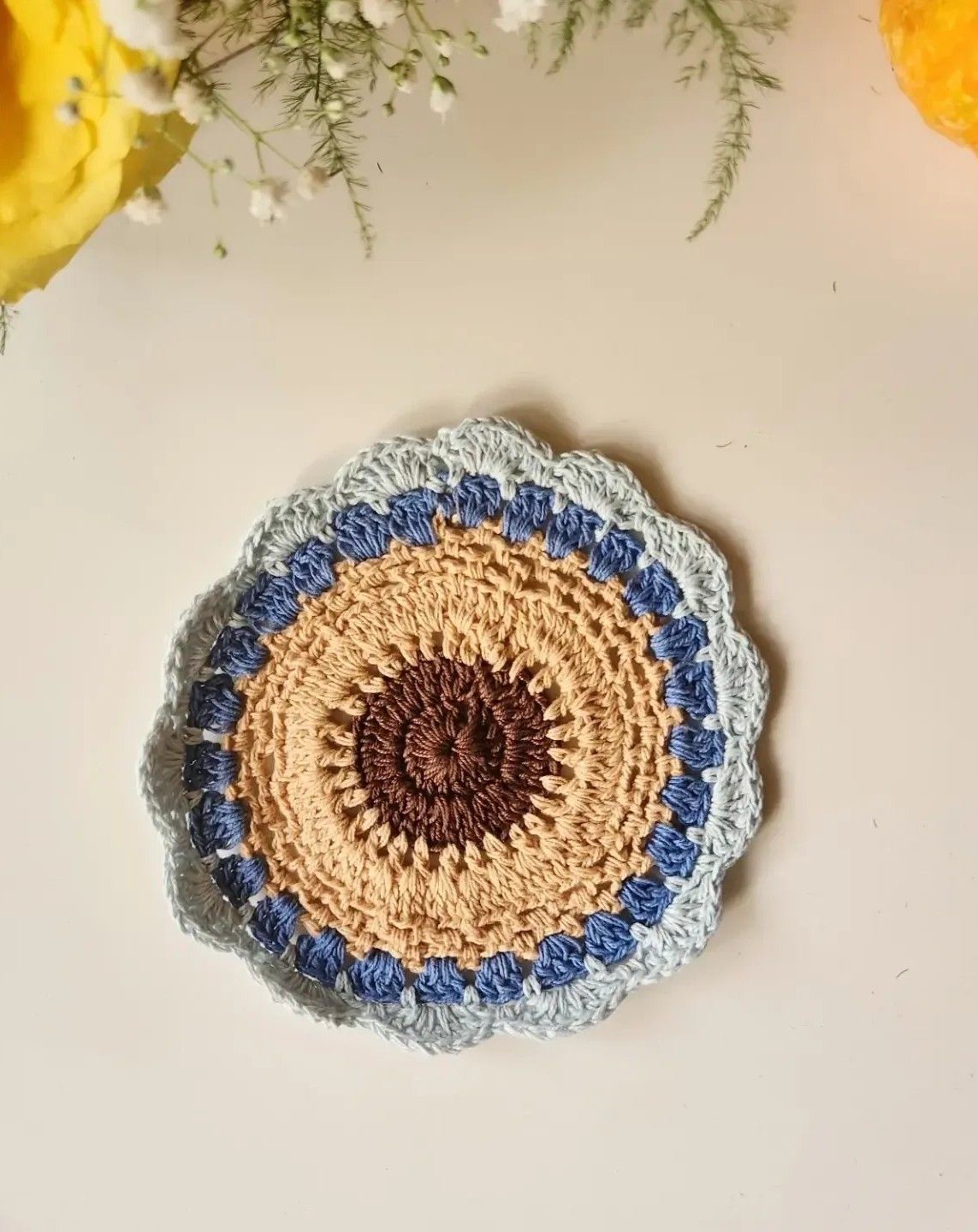 Handmade Macrame Crochet Flower