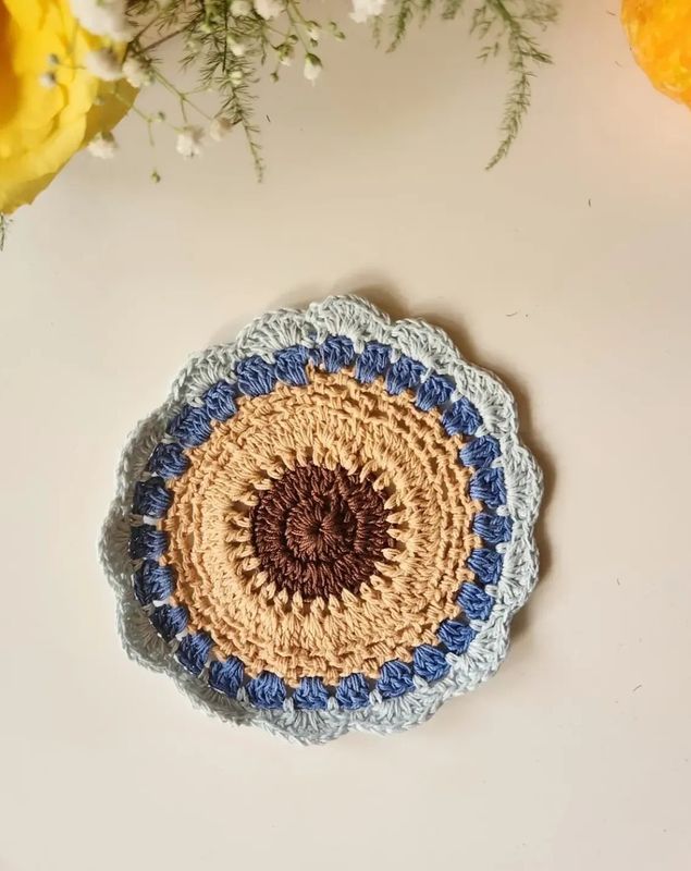Handmade Macrame Crochet Flower