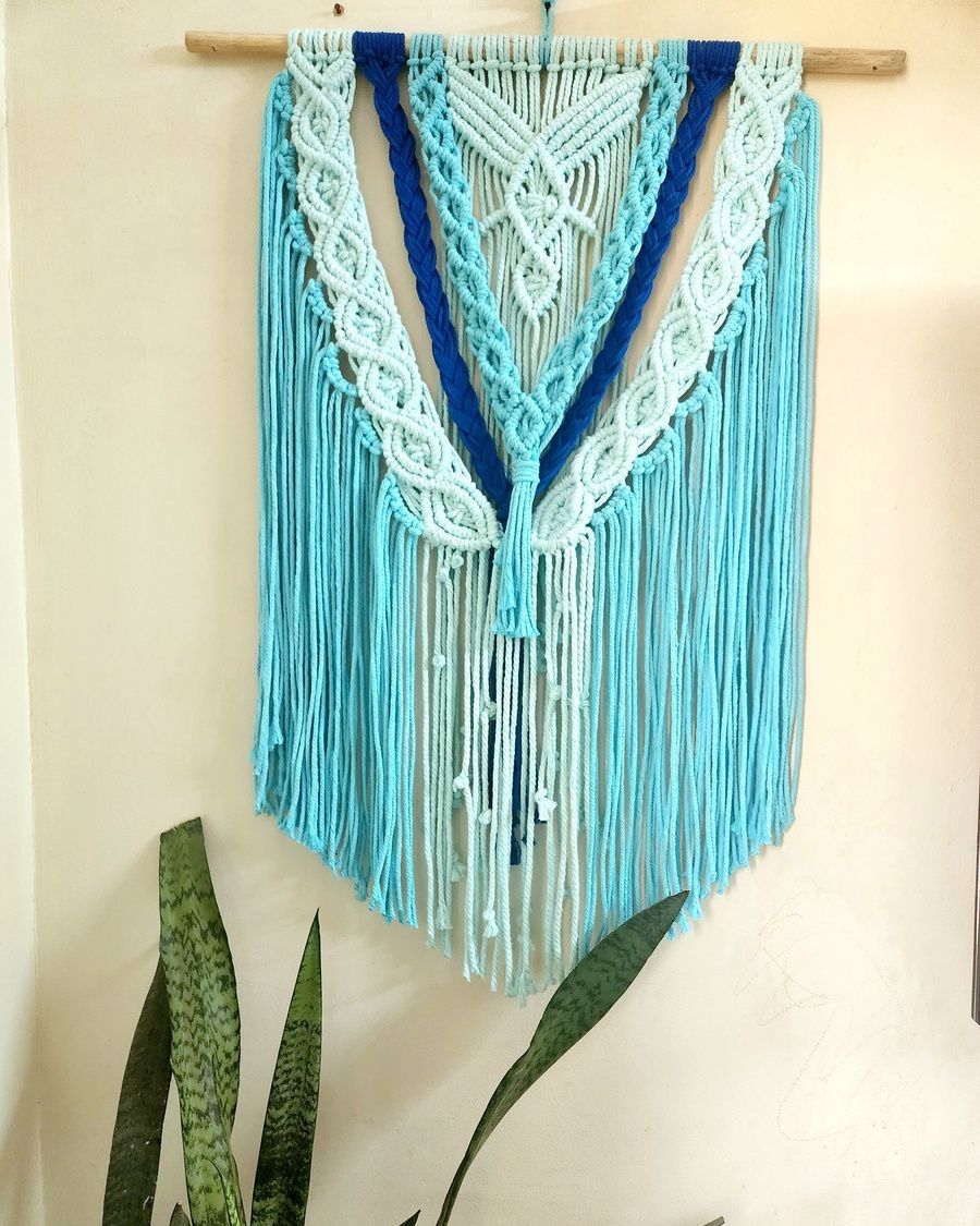 Handmade Bohemian Bluo Wallhanging