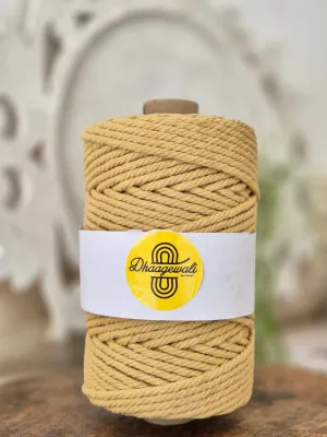 4mm Lime Yellow Twisted