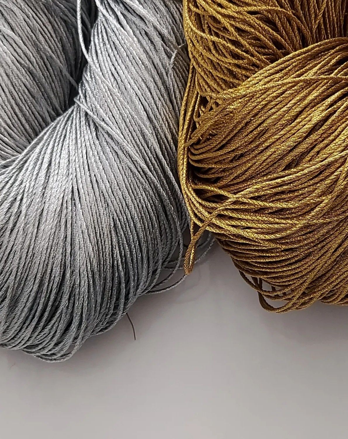 Gold and Silver Zari - Twisted 1mm Thread