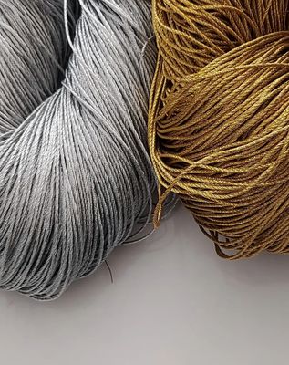 Gold and Silver Zari - Twisted 1mm Thread