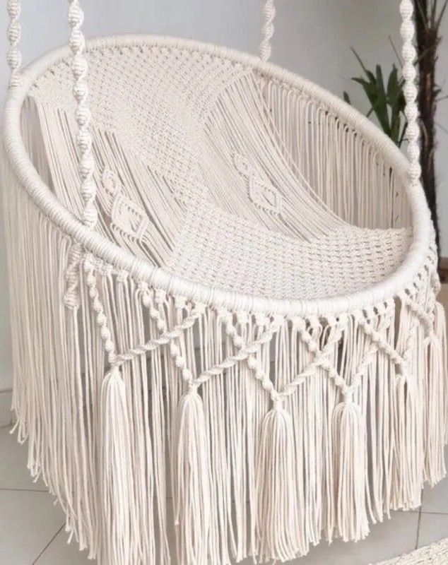 Bohemian Macrame Swing Chair
