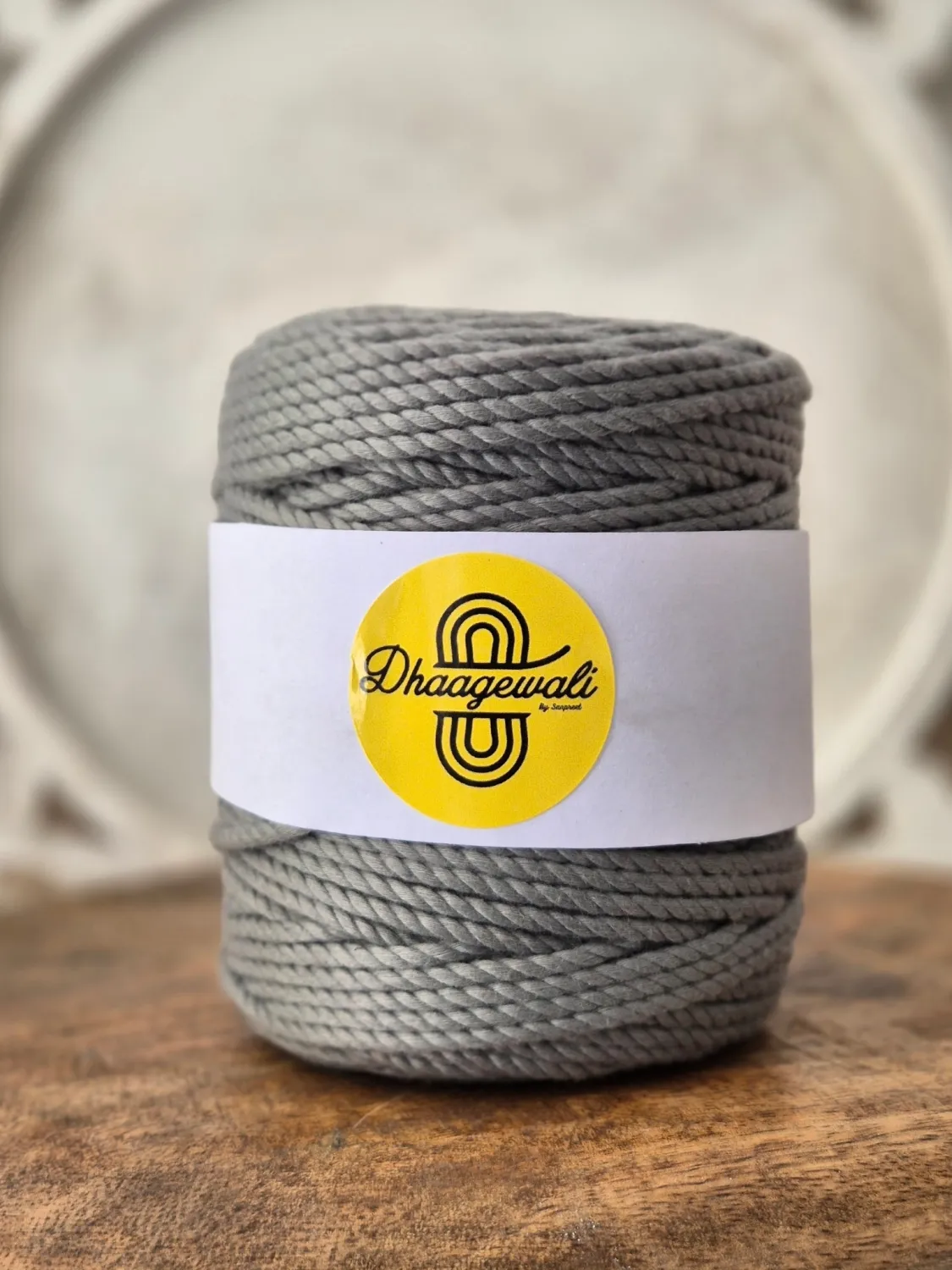 2mm Grey Twisted Macrame Cord 2mm Grey Twisted Macrame Cord