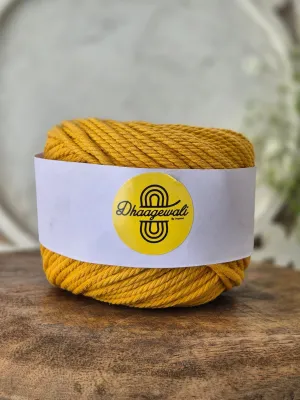 4mm Mustard yellow Twisted