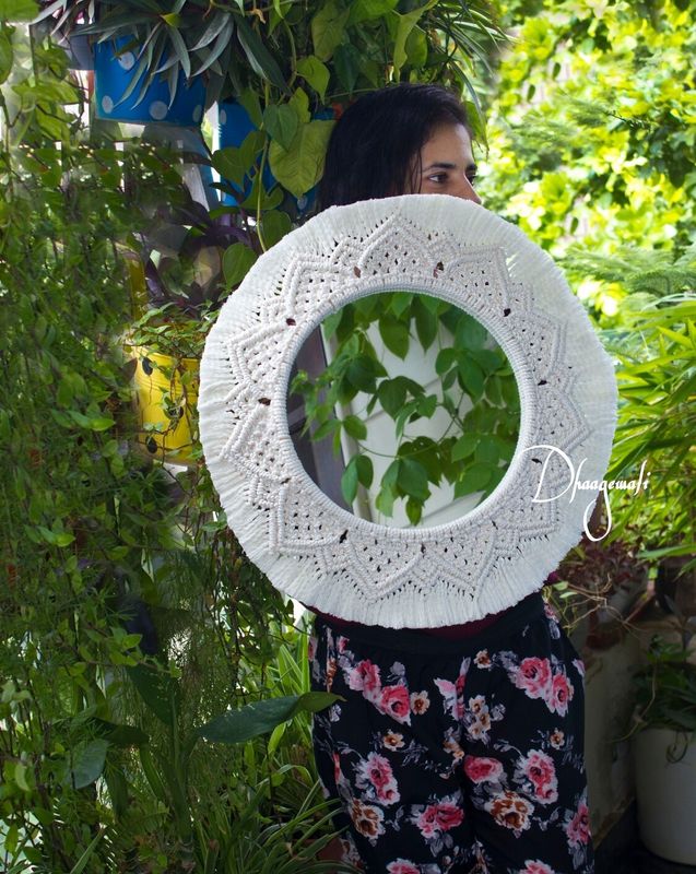 Premium Macrame Hanging Wall Mirror