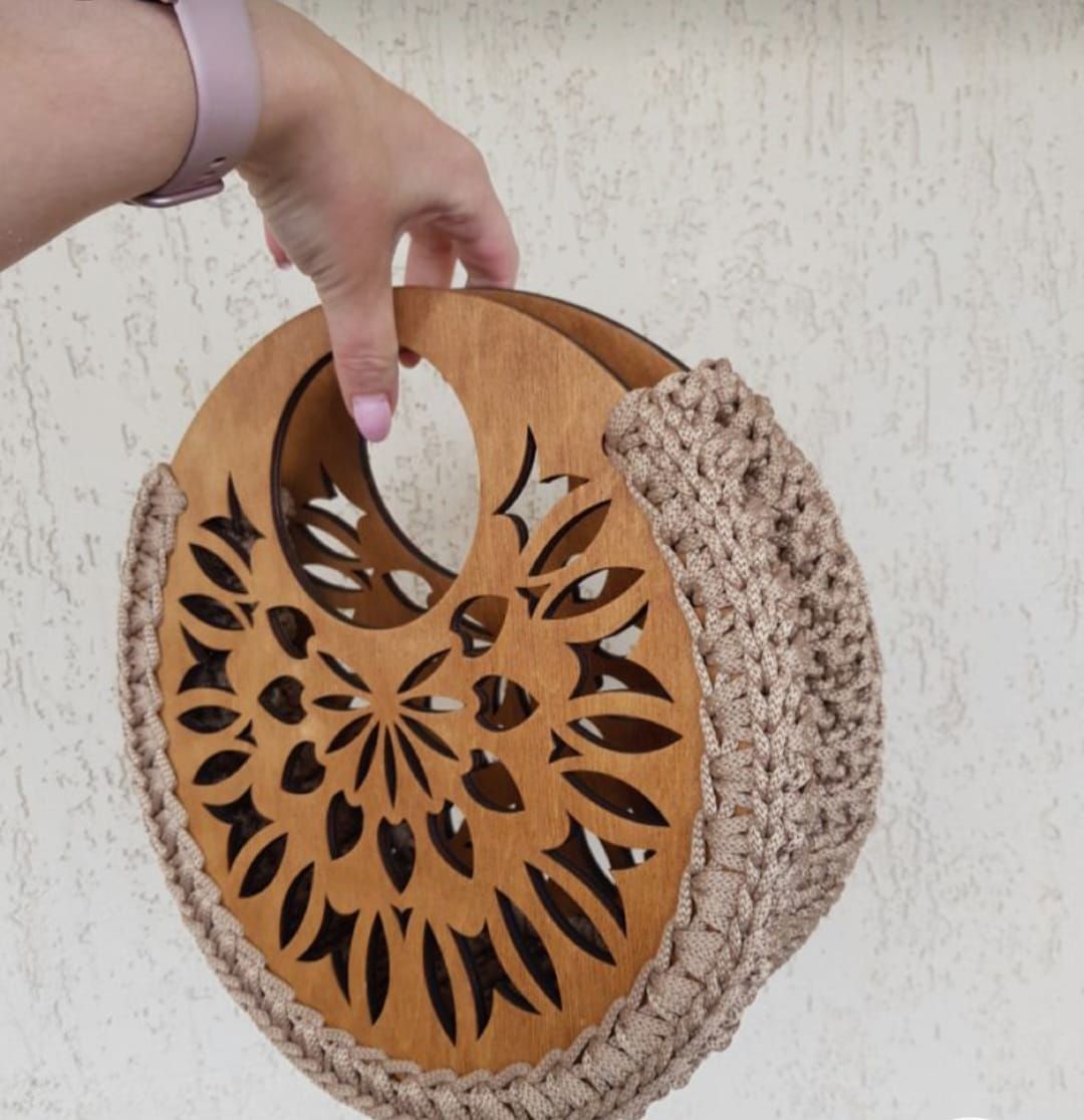 Premium Bag Frame wood cutout Premium Wooden Bag Frame Cutout – Durable & Stylish Design
