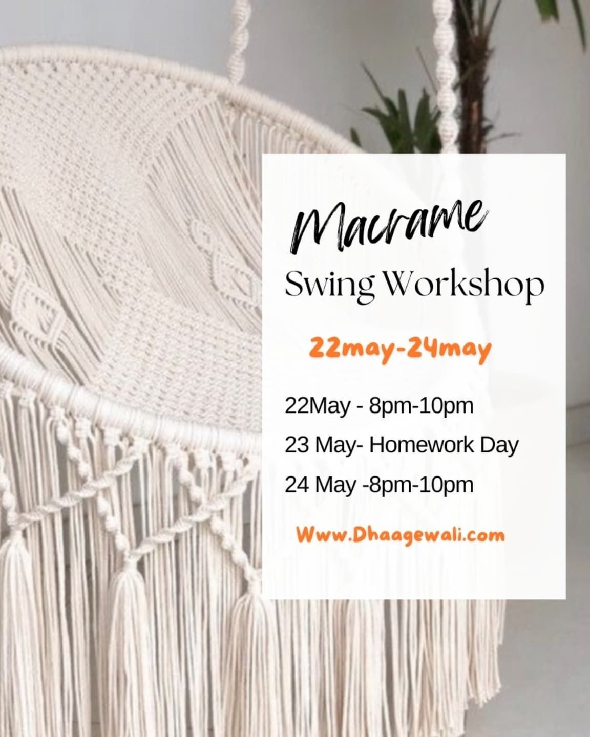 Advance Macrame Swing Workshop