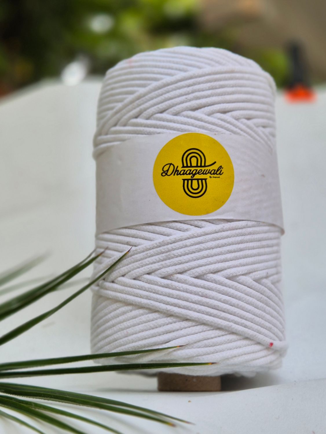 5mm Snow white Braided