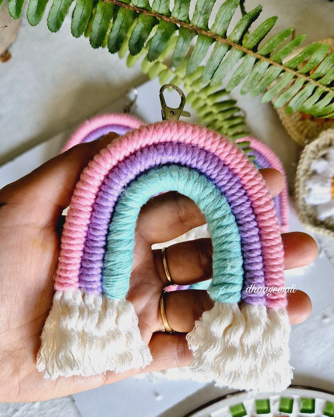 Rainbow keychain 1