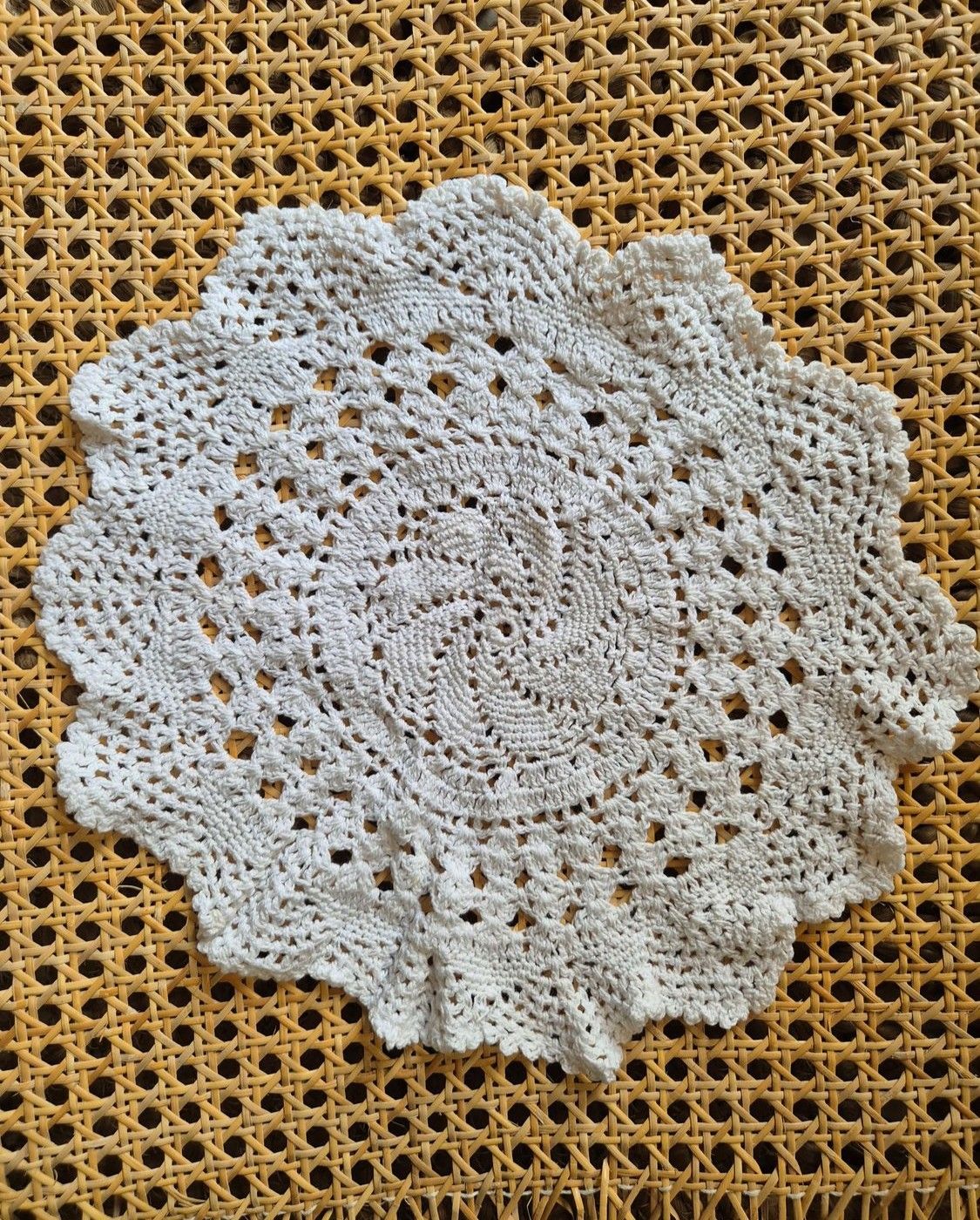 Handmade White Crochet Doily