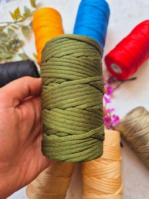 3mm kiwi Green Polyster Cord