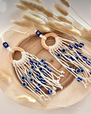 Macrame EvilEye / Car rearview mirror Evil eye