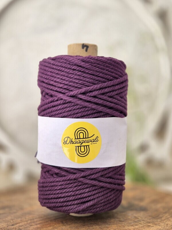 4mm Burgandy Twisted