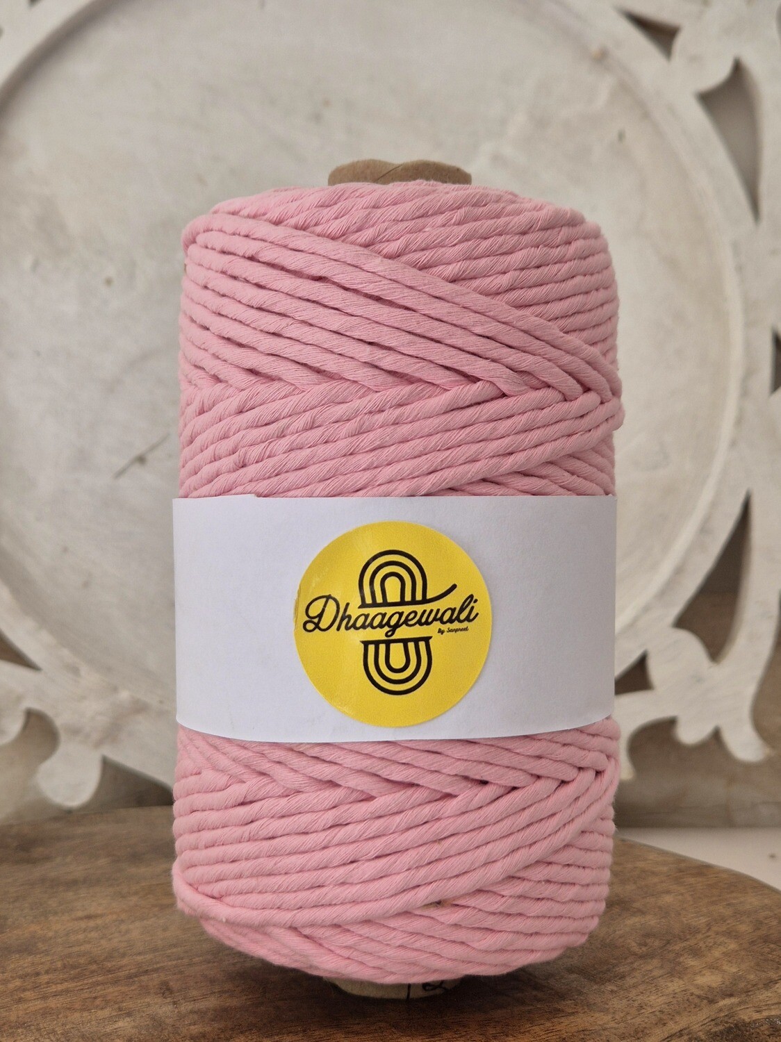4mm Baby Pink Twisted