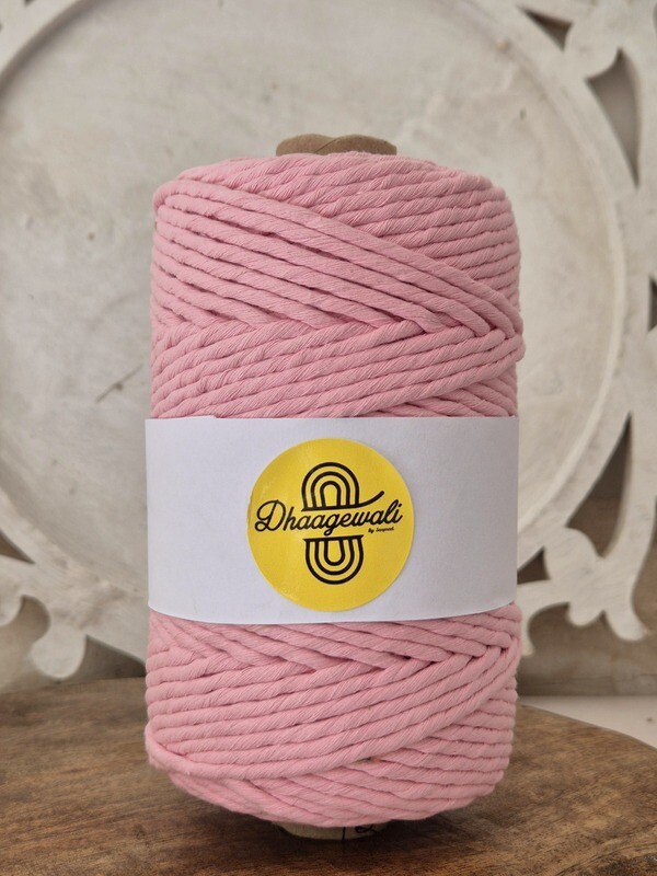 4mm Baby Pink Twisted
