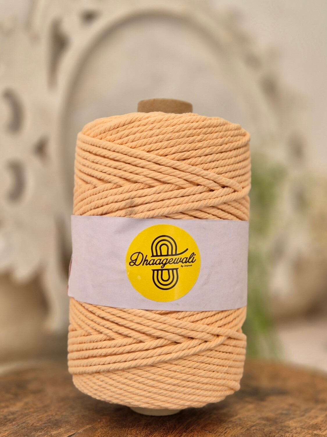 2mm Butterscotch Twisted Macrame Cord for DIY Crafts