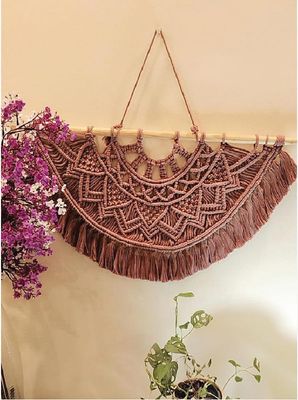 Semi Circle Macrame Wallhanging