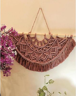 Semi Circle Macrame Wallhanging