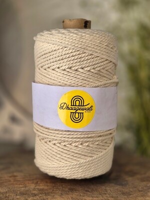 Premium 2mm Offwhite Twisted Macrame Cord – Perfect for Crafting!