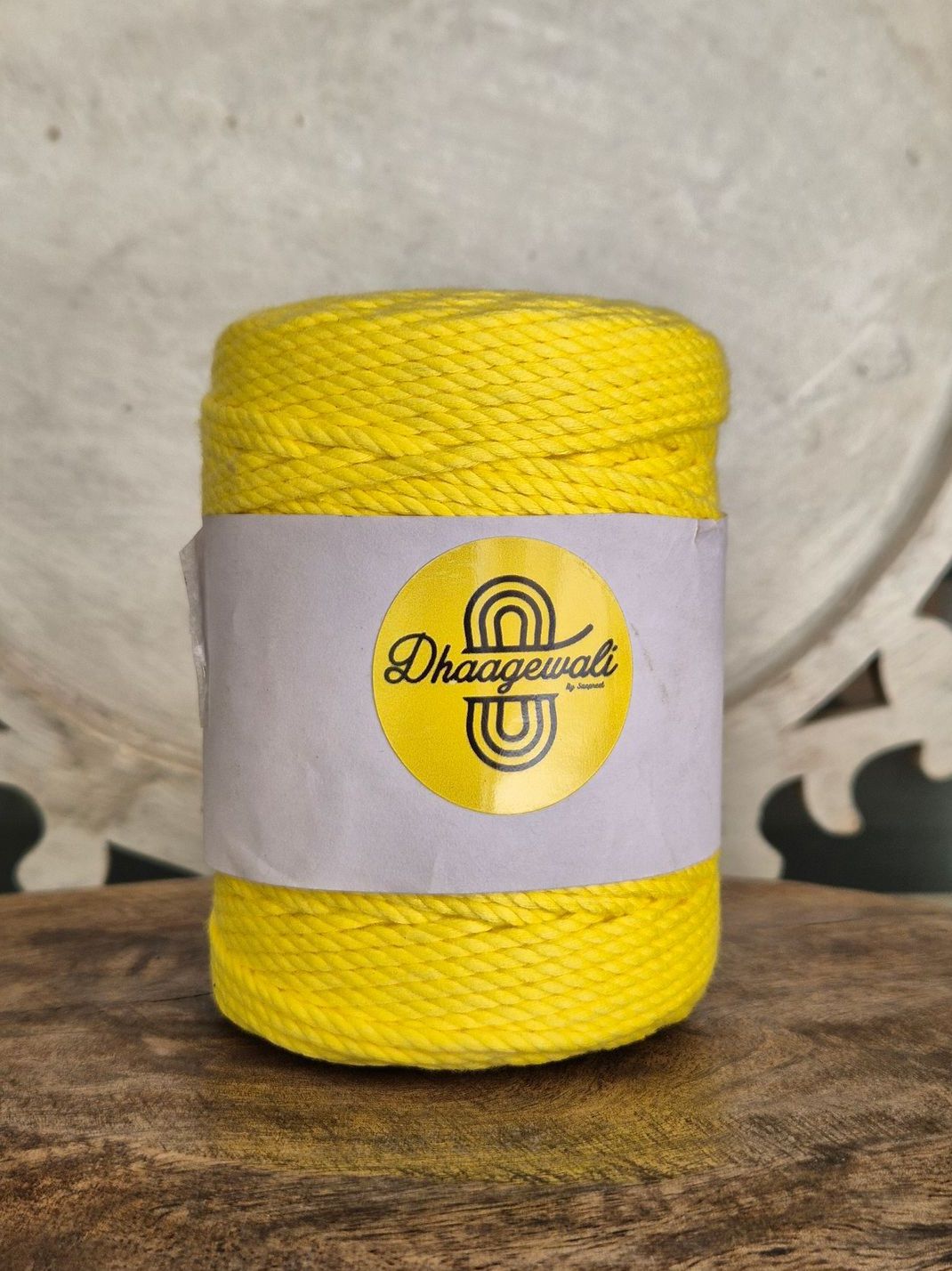 3mm Yellow Twisted