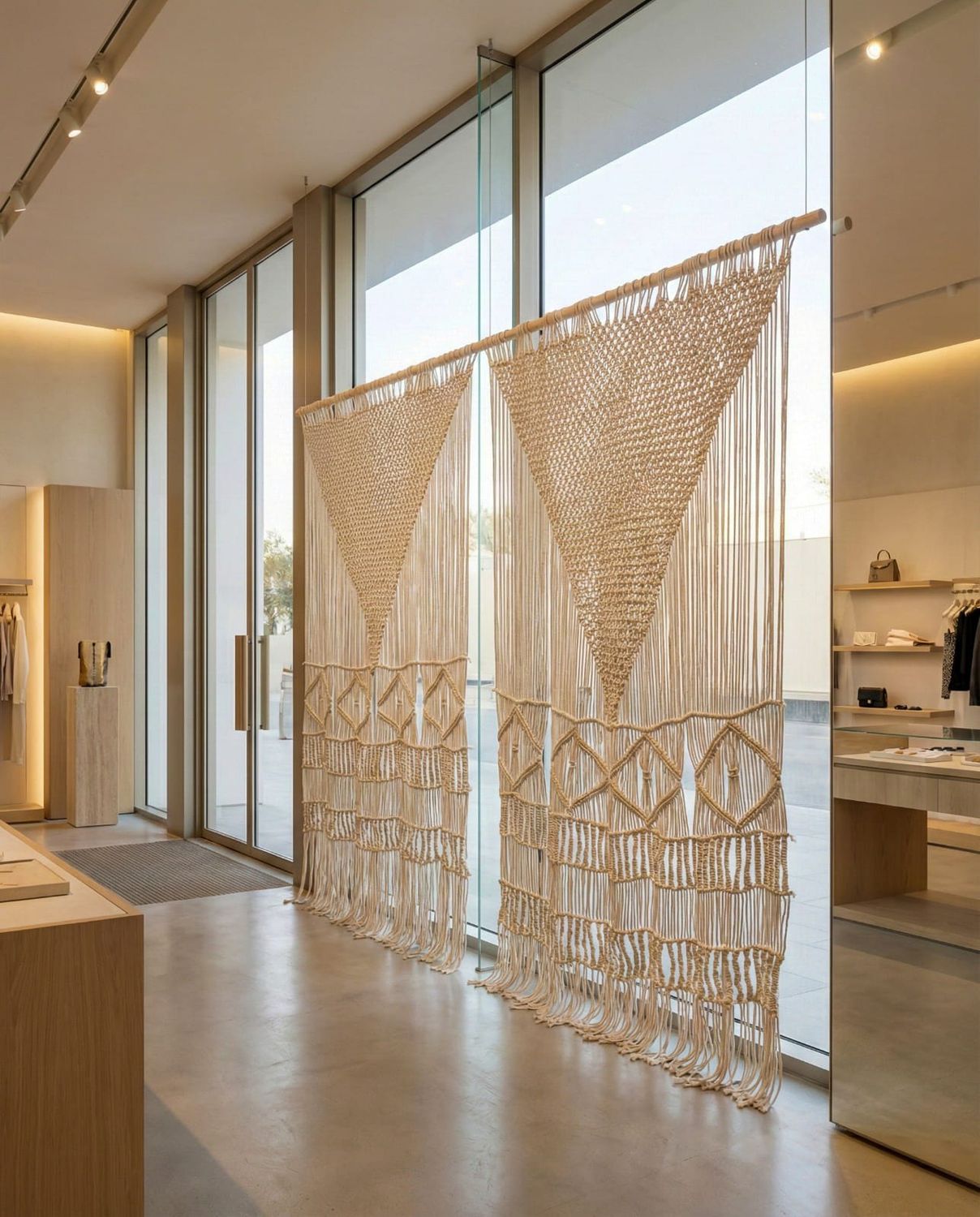 Macrame Giant Wallhanging/ Divider / window Display