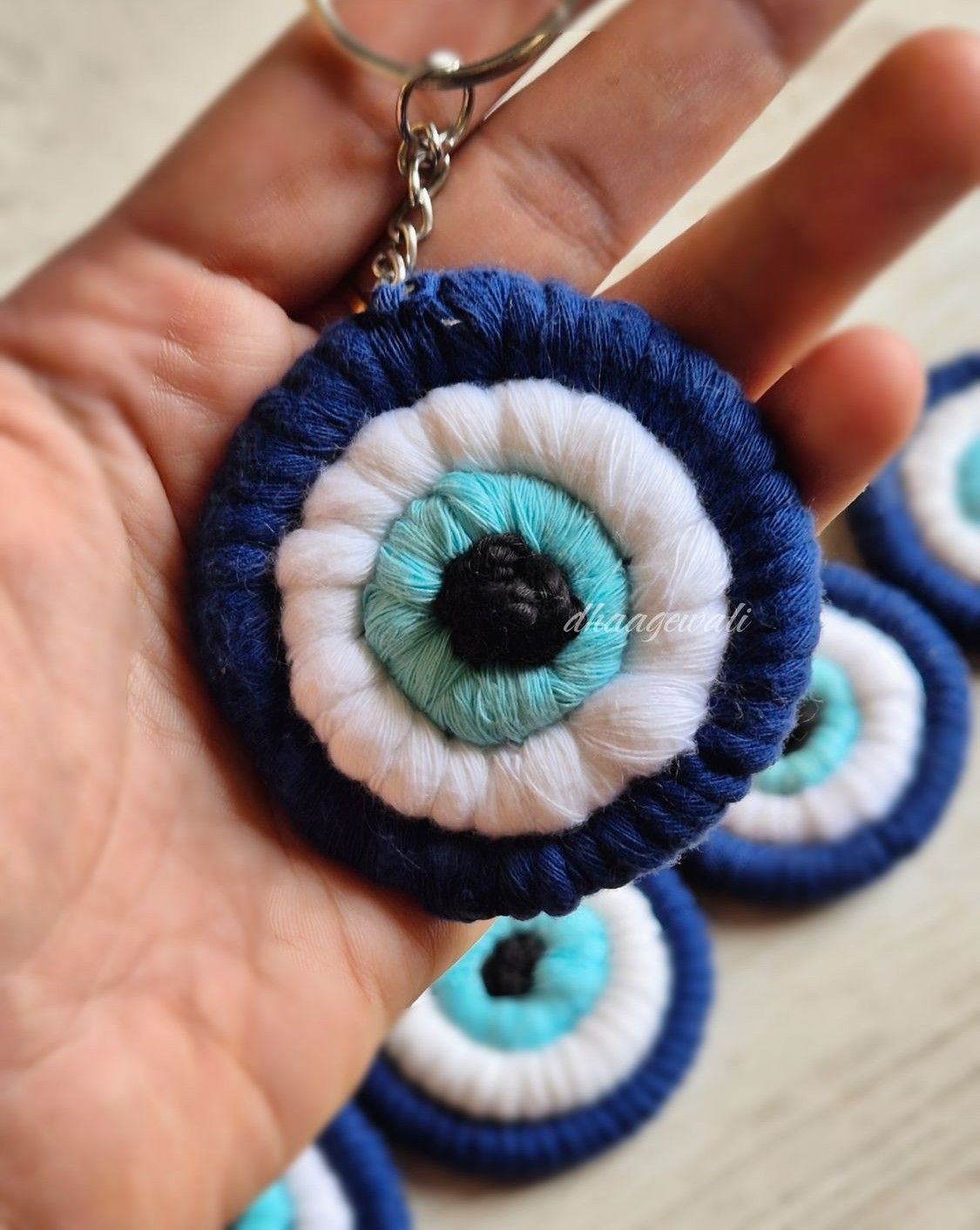 Evil Eye Circular keychain