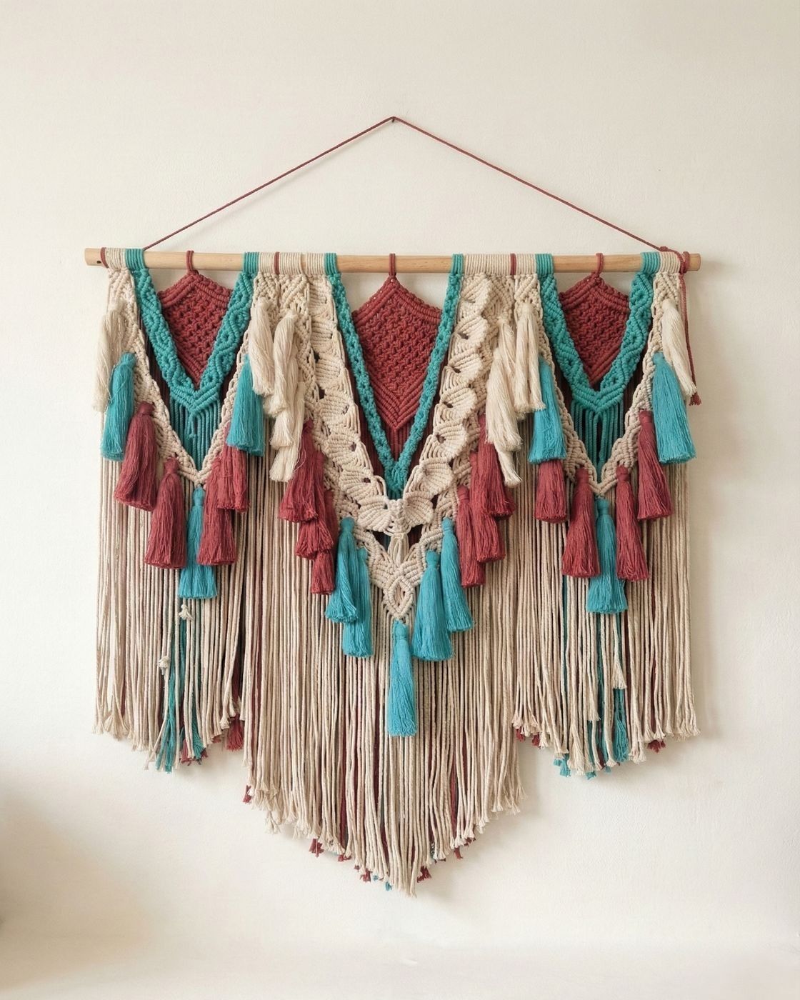 Boho Peacock WallHanging