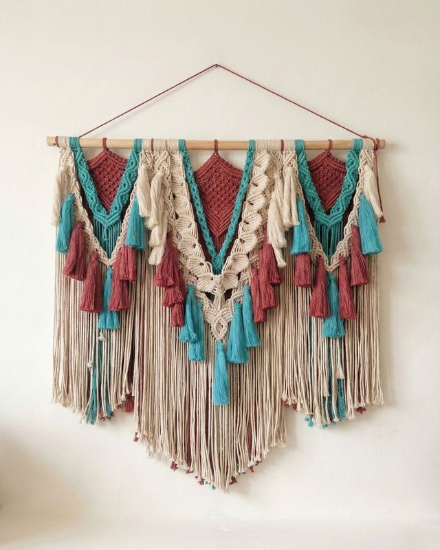 Boho Peacock WallHanging